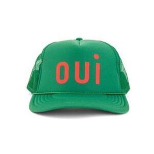 Clare V Green Oui Trucker Hat